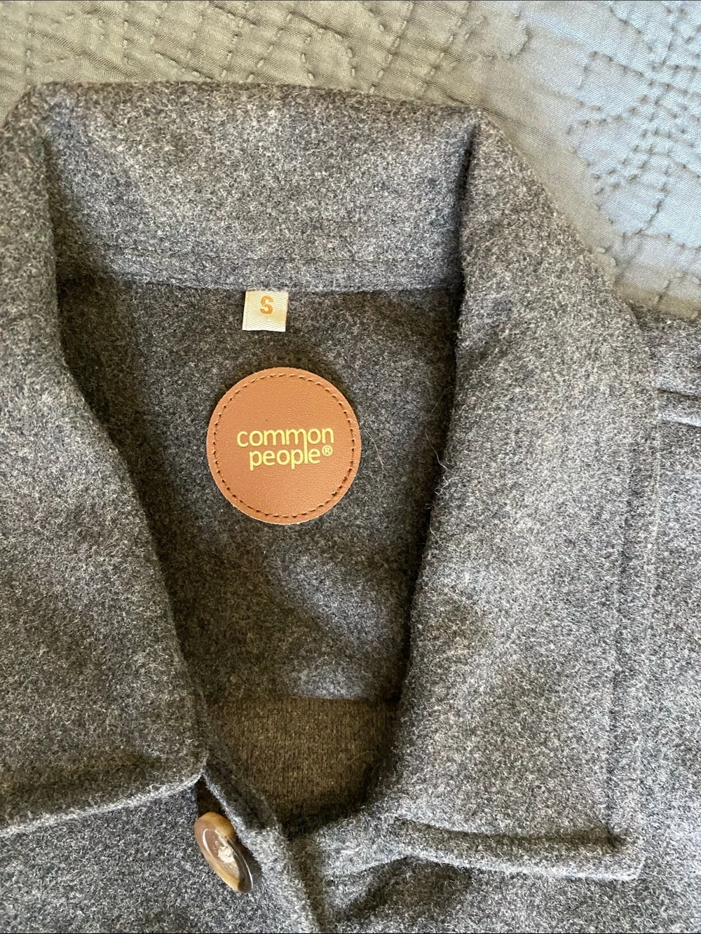 Men's Wool Pea Coat in Brown by Common People